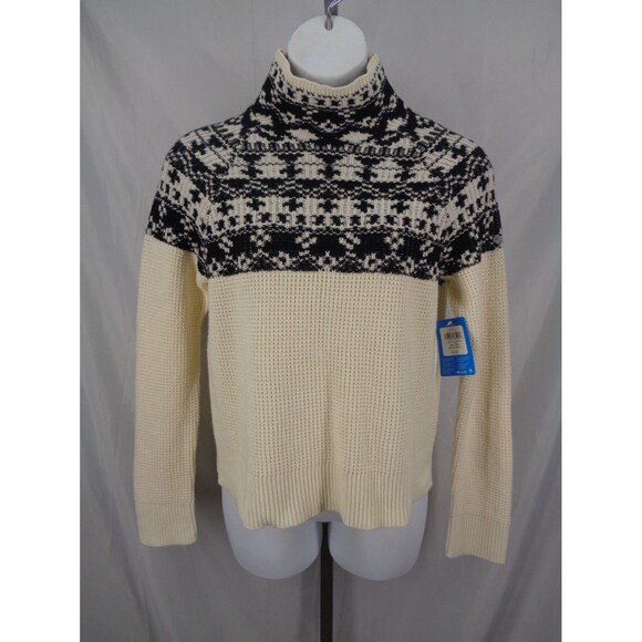 Columbia Pine Street Jacquard Pullover Sweater Size XL Fair Isle Turtleneck New - Picture 2 of 13